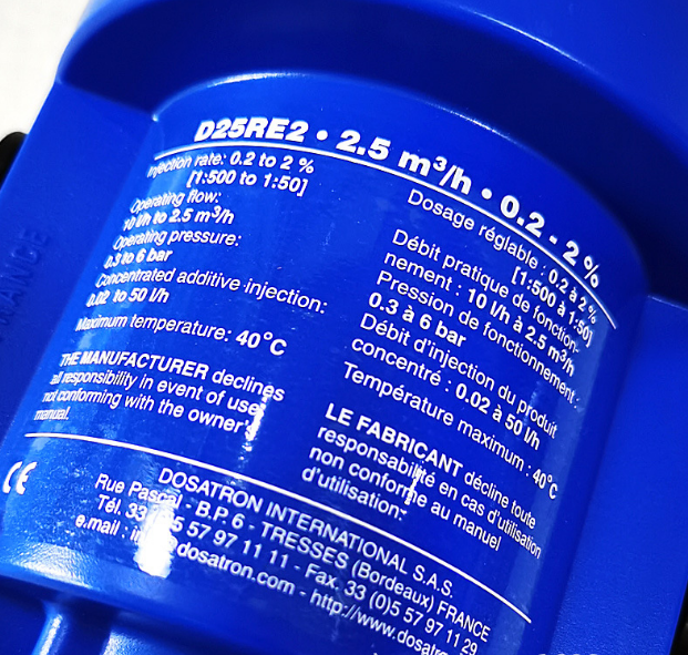 Waterline front end Dosing device